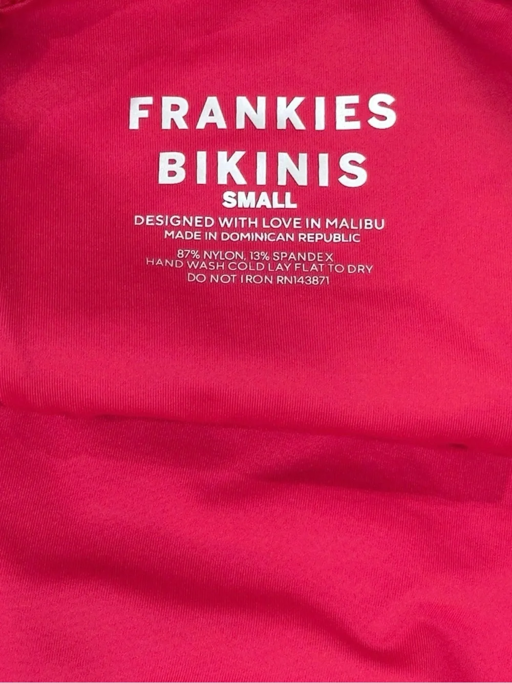 RARE FRANKIE’S BIKINIS Tia Top & Matching Bottoms Bikini Set in ‘Crimson’